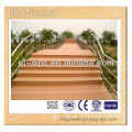 Plastic wood material outside decking